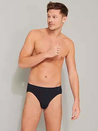 SCHIESSER | Slip "Long Life Soft" (Blauschwarz) | blau